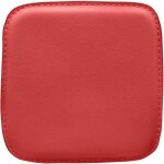 Coussin pour tabouret carr - simili cuir - stylix rouge