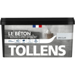 Tollens - peinture couleurs - effet bton multisupport - mat - gris clair - 2l = 10m2