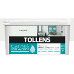 Tollens - peinture cuisine et salle de bain - ultra rsistante pour murs, boiseries, radiateurs - blanc ...