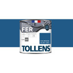 Tollens - peinture fer extrieure 2 en 1 - ultra rsistante, schage rapide et antirouille brillant - ...