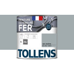 Tollens - peinture fer extrieure 2 en 1 - ultra rsistante, schage rapide et antirouille brillant - ...