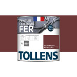 Tollens - peinture fer extrieure 2 en 1 - ultra rsistante, schage rapide et antirouille brillant - ...
