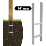 Tolletour 6x ancrage de poteau ancrage en h ancre pour abris de voiture. maisons sur pilotis durable ...