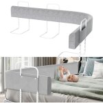 Tolletour - barrire de lit rglable en hauteur 200cm portable bb grand rails protection contre les ...