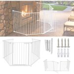 Tolletour - barriere de securite avec 5 pans protection chemine pare - feu de chemine 310x75cm barrire ...