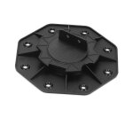 Tolletour - einfeben plots terrasse bois ou composite pour dalle rglable 18 - 30mm 30 pices noir