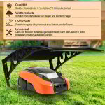 Tolletour garage pour tondeuse  gazon toit de la tondeuse robotise couverture mower protection solaire ...