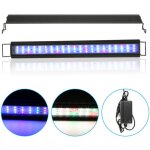 Tolletour - lampe aquarium led pour plante & poisson rampe d'clairage 64 - 90 cm 28w mode nuit