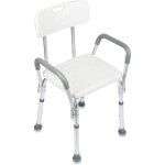 Tolletour - tabouret de douche chaise de douche tabouret de bain anti - drapant jusqu' 136kg avec accoudoir ...