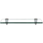 Tagère murale verre. tablette en verre de salle de bain 40 x 10 cm 8 mm transparent - tolletour Tagère murale verre. tablette en verre de salle de bain 40 x 10 cm 8 mm transparent - tolletour