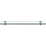 Tagère murale verre. tablette en verre de salle de bain 60 x 10 cm 8 mm transparent - tolletour Tagère murale verre. tablette en verre de salle de bain 60 x 10 cm 8 mm transparent - tolletour