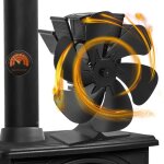 Tolletour ventilateur  pole. 6 pales ventilateur de pole with thermometer. ventilateur poele bois. ...