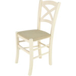 Tommychairs - chaise cross pour cuisine, bar et salle  manger, robuste structure en bois de htre peindr ...