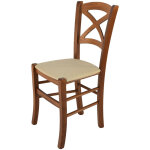 Tommychairs - chaise cross pour cuisine, bar et salle � manger, robuste structure en bois de h�tre peindr� ...