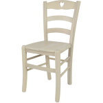 Tommychairs - chaise cuore pour cuisine, bar et salle manger, robuste structure en bois de htre peindr ...