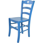 Tommychairs - chaise cuore pour cuisine, bar et salle  manger, robuste structure en bois de htre peindr ...