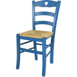 Tommychairs - chaise cuore pour cuisine, bar et salle  manger, robuste structure en bois de htre peindr ...