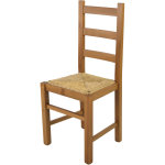 Tommychairs - chaise rustica pour cuisine, bar et salle  manger, robuste structure en bois de htre ...