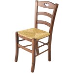 Tommychairs - chaise valentina pour cuisine, bar et salle  manger, robuste structure en bois de htre ...