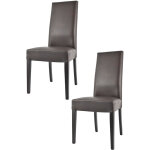 Tommychairs - set 2 chaises glory pour cuisine et salle  manger, structure en bois de htre peindr ...