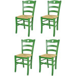 T m c s - tommychairs - set 4 chaises cuore pour cuisine, bar et salle  manger, robuste structure en ...