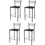 T m c s - tommychairs - set 4 tabourets elegance pour cuisine, bar et salle  manger, robuste structure ...
