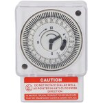 Tonchean - horloge m�canique, horloge industrielle de type ac220v, cycle de 24 heures et intervalle de ...