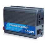Tonchean - onduleur de voiture 500w, 24v à 220v prise pour chargeur d'onduleur, noir Tonchean - onduleur de voiture 500w, 24v à 220v prise pour chargeur d'onduleur, noir