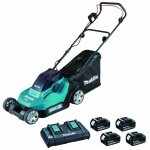 Makita ? tondeuse � batterie 36v avec 4 batteries 3ah et chargeur ? largeur de coupe 38 cm ? �cologique ...