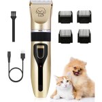 Tondeuse chien professionnelle, tondeuse � poils d'animaux, tondeuse � cheveux avec c�ble usb rechargeable ...