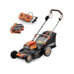 Tondeuse gazon batterie autotract�e 40v (2x20v) fuxtec fx - e2rm46 - 46cm mulching ejection lat�rale ...