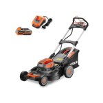 Tondeuse gazon batterie autotract�e 40v (2x20v) fuxtec fx - e2rm51 - 51cm mulching ejection lat�rale ...