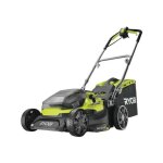 Ryobi - tondeuse a gazon pousse hybride 36v (alimentation par 2 batteries one + ?) - coupe 37 cm + 2 ...