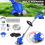 Dayplus - tondeuse � gazon sans fil d�broussailleuse - 2x batterie 1. 5ah li - ion