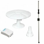 Tonna antenne tnt omnidirectionelle 40db + ampli 2s + mat traversant antarion camping car caravane Tonna antenne tnt omnidirectionelle 40db + ampli 2s + mat traversant antarion camping car caravane
