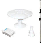 Tonna antenne tnt omnidirectionelle 40db + ampli 2s + mat traversant antarion camping car caravane