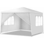 Tonnelle 3x3 m pliante avec 4 bâche latérales amovibles et 2 fenêtres décoratives, gazebo de jardin rapide ... Tonnelle 3x3 m pliante avec 4 bâche latérales amovibles et 2 fenêtres décoratives, gazebo de jardin rapide ...