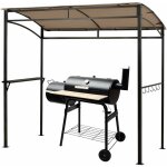 Relax4life - tonnelle de barbecue ext�rieur, auvent tente pour barbecue avec �tag�re de rangement & 5 ...