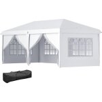 Tonnelle barnum pliant pop - up imperméabilisé 5, 85l x 2, 95l x 2, 7h m 6 parois latérales amovibles ... Tonnelle barnum pliant pop - up imperméabilisé 5, 85l x 2, 95l x 2, 7h m 6 parois latérales amovibles ...