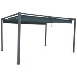 Tonnelle de jardin en aluminium ardoise palmeira 4 x 3 m - hespéride Tonnelle de jardin en aluminium ardoise palmeira 4 x 3 m - hespéride