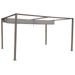 Tonnelle de jardin en aluminium noisette palmeira - 4 x 3 m - hespride