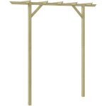 Tonnelle de jardin tonnelle barnum pergola de jardin 200 x 40 x 205 cm bois 63738