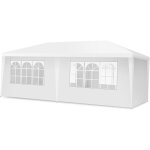 Costway - tonnelle de jardin extrieur / barnum 3x6m - 18? tente de rception avec 4 parois amovibles ...