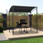Tonnelle de jardin, pergola, belv�d�re de barbecue 215x150x220 cm anthracite acier xzz39371 maisonchic ...