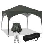 Tonnelle de jardin 3x3m woltu, tente de f�te avec toit en demi - cercle, pliable imperm�able, pieds r�glables, ...