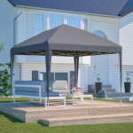 Tonnelle pliante 3x3 m pop - up r�glable en hauteur, imperm�able anti - uv 210d, avec 4 sacs de lestage ...
