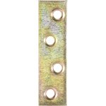 Plaque de connexion toolcraft 890734 (l x l x h) 100 x 16 x 2 mm en acier, zingu jaune c07421
