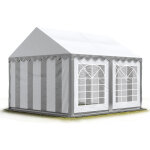Carpasol - toolport 3x3 m tente de rception / barnum gris - blanc toile de haute qualit pvc 700 n economy ...