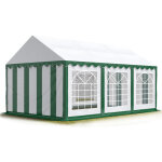 Toolport - 3x6 m tente de réception / barnum vert - blanc toile de haute qualité pvc 700 n economy Toolport - 3x6 m tente de réception / barnum vert - blanc toile de haute qualité pvc 700 n economy