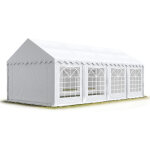 Toolport - 4x8 m tente de rception / barnum blanc toile de haute qualit pvc 700 n economy